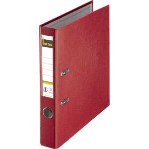 Ordner A4, No.1, 5,2cm,o.Kantenschutz, rot, Folienkaschiert, Griffloch
