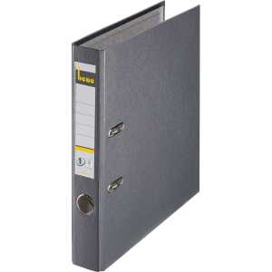 Ordner A4, No.1, 5,2cm,o.Kantenschutz, schiefer, Folienkas, Griffloch,