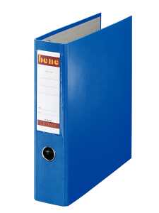 Postschekordner A4, 7,5 cm o.Kantenschutz, blau, 2 x A5 quer abheftbar