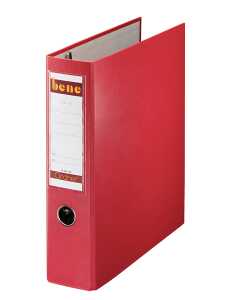 Postschekordner A4 7,5 cm o.Kanten- schutz, rot, 2 x A5 quer abheftbar