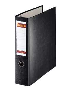 Postschekordner A4 7,5 cm o.Kantenschutz, schwarz 2x A5 quer abheftbar