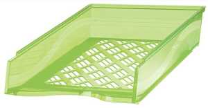 Briefkorb A4-C4, grün transparent, Außenmaß: B255 x T65 x H370,