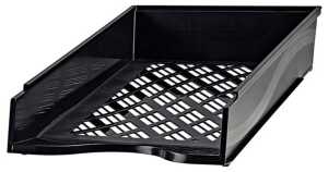 Briefkorb A4-C4, schwarz, Außenmaß: B255 x T65 x H370,