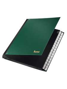 Pultordner, PP, 1-31, 31 Fächer, grün, dehnbarer Rücken