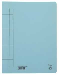 Schnellhefter, A4, 250g/m2, blau kaufm. Heftung, für ca. 250 Blatt