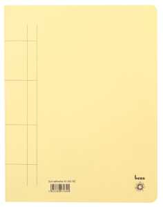 Schnellhefter, A4, 250g/m2, gelb kaufm. Heftung, für ca. 250 Blatt
