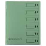 Ordnungsmappe, 6 Fächer, grün, A4, Mappe -...