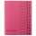 Ordnungsmappe, 12 Fächer, rosa, A4, Mappe - Karton 250 g/m2, mit