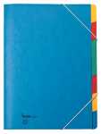 Ordnungsmappe, 7 Fächer, blau, A4, Chartreuse-Karton...