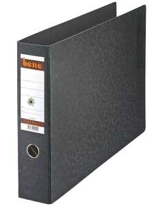 Hartpappe-Ordner No.1, A3 quer, schwarz, ohne Kantenschutz, für ca.