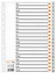Kunststoffregister, A-Z, 21-tlg., A4, grau,...