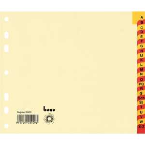 Bene A-Z Register DIN A4 Karton, chamois 24 Registerblätter