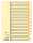 Kartonregister, A-Z, 24 Blatt, A4, chamois, Karton 210 g/m2,