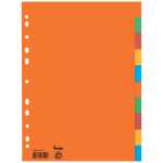 Farbregister, A4, 10-tlg., mehrfarbig, 4er-Lochung, Karton