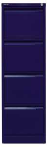 Hängeregistraturschrank, 4 Hängeregistraturen, blau 5020073705584