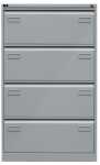 Hängeregistraturschrank 4 Auszüge silber BISLEY...