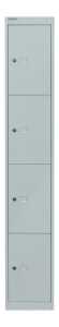 Garderobenschrank hellgrau BISLEY CLK124645 4 Fächer