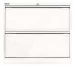 Hängeregistraturschrank, doppelbahnig, weiß, 2...