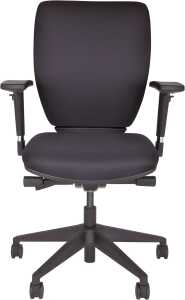 Bürodrehstuhl Optime, schwarz, gepolsterte, höhenverstellbare