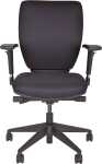 Bürodrehstuhl Optime, schwarz, gepolsterte,...