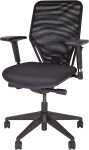 Bürodrehstuhl Optime, schwarz, netzbespannte...