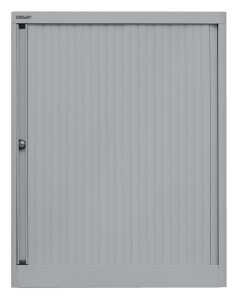 Rollladenschrank, 2 Fachböden, 2,5 Ordnerhöhen, silber 5020073763416