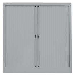Rollladenschrank, 2 Fachböden, 2,5 Ordnerhöhen, silber 5020073759860