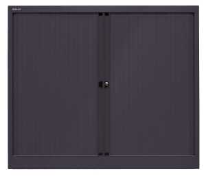 Rollladenschrank, 2 Fachböden, 2,5 Ordnerhöhen, schwarz 5020073755701