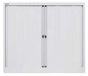 Rollladenschrank, 2 Fachböden 2,5 Ordnerhöhen lichtgrau 5020073755718