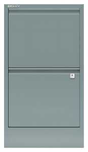 Hängeregistraturschrank, Home Filer 2 HR-Schubladen, silber