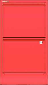 Hängeregistraturschrank, Home Filer 2 HR-Schubladen, kardinalrot