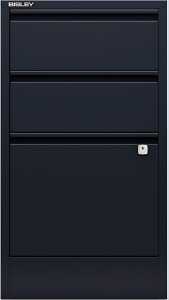 Hängeregistraturschrank, anthrazit 1 HR-Schubladen, 2 Schubladen