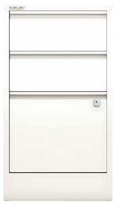 Hängeregistraturschrank, weiss 1 HR-Schubladen, 2 Schubladen