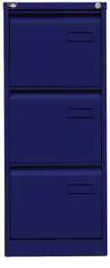 Hängeregistraturschrank, 3 Schubladen blau H:1016mm/B:413mm/T:622mm