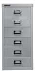 Schubladenschrank MultiDrawer silber H590xB279xT380mm 6...