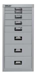 Schubladenschrank MultiDrawer silber H590xB279xT380mm 8 Schubl