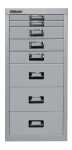 Schubladenschrank MultiDrawer silber H590xB279xT380mm 8...
