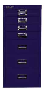 Schubladenschrank MultiDrawer oxfordblau H590xB279xT380mm 8 Schubl