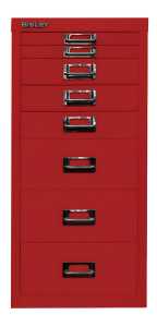 Schubladenschrank MultiDrawer kardinalrot H590xB279xT380mm 8 Schubl