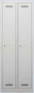 Garderobenschrank MonoBloc aus Stahl, in lichtgrau H1700xB610xT500