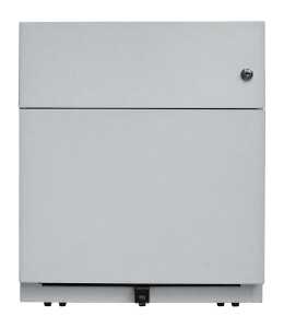 Rollcontainer Note silber H495 x B420 x T565mm 1 Schublade, 1 Hängereg