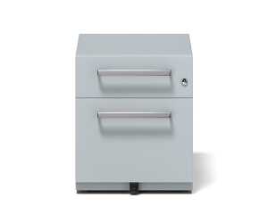 Rollcontainer Note grau H495 x B420 x T565mm 1 Schublade, 1 Hängereg