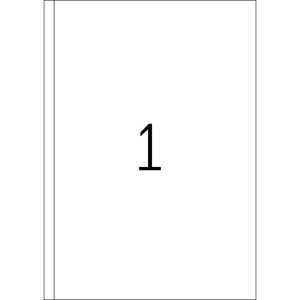 Etiketten, A4, 500 Blatt, 200x297mm 1 Packung = 500 Etiketten