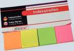 Index Haftstreifen aus Papier 4 x 40 Streifen 20x50mm...