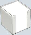 Büroring Zettelbox transparent Kunststoff, 9x9x9cm,...