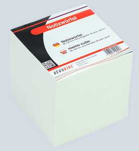 Büroring Notizklotz ca. 900 Blatt Recycling Papier, 85x85xmm, geleimt