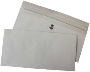 Briefumschlag, DIN Lang, Selbst- klebend, Recycling, grau, 75g