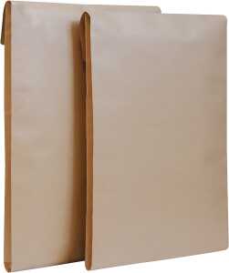 Faltentasche C4 Haftklebung braun, 130g, 40mm Klotzboden, ohne Fenster