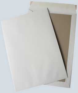 Versandtasche, B4, Papprückwand, Haftklebung, weiß 120g