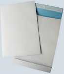 Faltentasche, B4, Haftklebung, weiß/blau, 140g,...